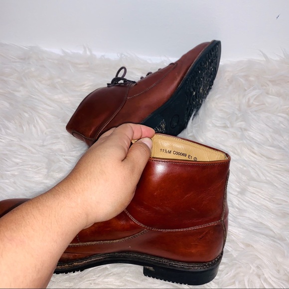 Cole Haan Liam Chukka Brown Wingtip Ankle Boots - Picture 6 of 6